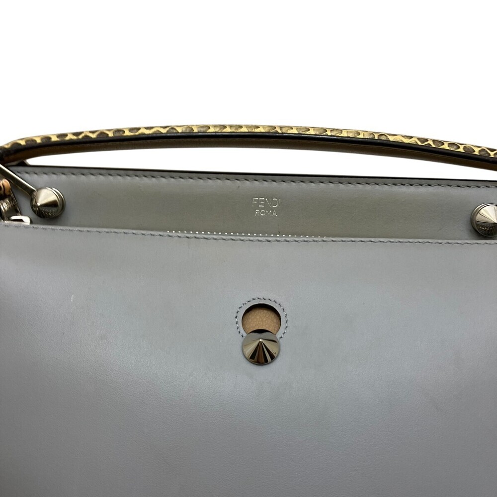 Fendi DotCom satchel bag Python Snake Shoulder Bag - image 6